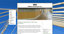 Desktop Screenshot of deweesconstruction.com